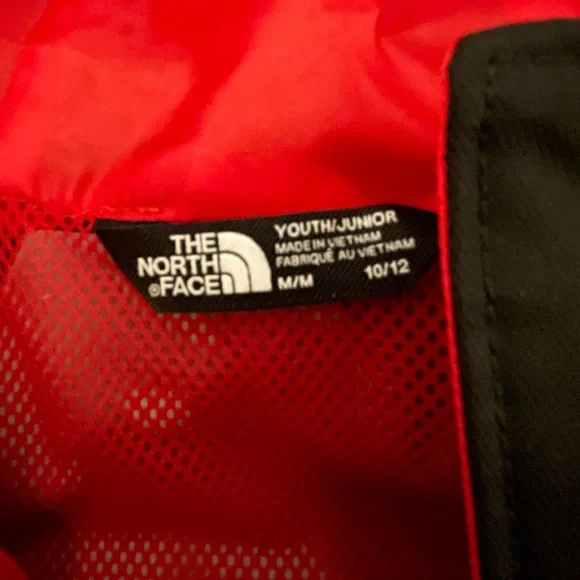 The North Face Red and Black Jacket Set